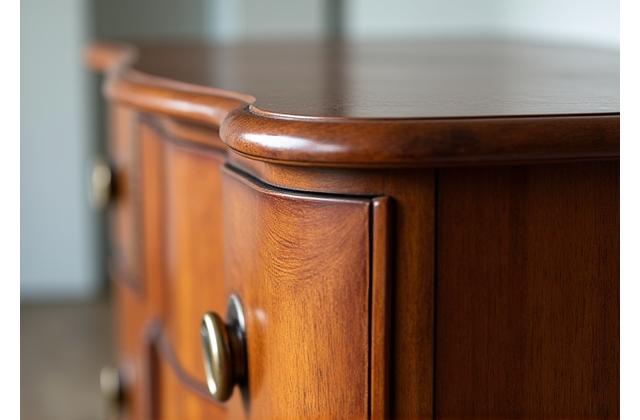 修復後の美しい木製家具